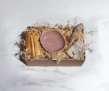 Oczyszczający zestaw do okadzania pink dust premium