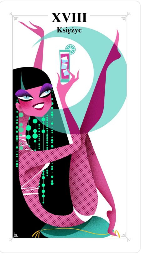 księżyc, tarot