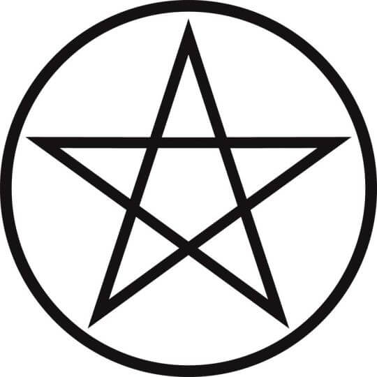 Rytuał ochronny z pentagramem
