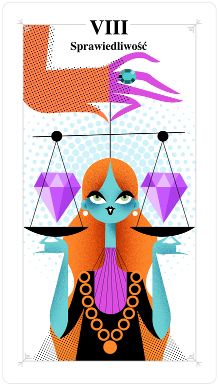tarot, sprawiedliwość, karty tarota