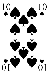 Karta 10 Pik